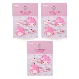 兒童用美樂蒂裝飾啪啪夾 6.1 x 2.6 cm 2入 x 3個