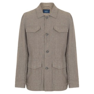 BASSO 男士狩獵水洗亞麻夾克 BSX1UA04A