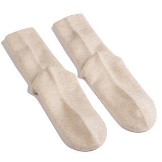 Litu 美麗諾羊毛中筒襪, 1套, 麻花燕麥色