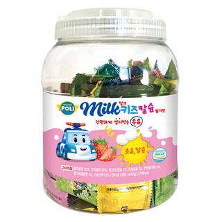 波力救援小英雄 幼兒牛奶鈣 草莓口味 200錠, 1個