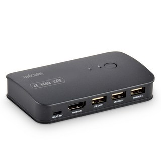 UNiCORN 4K 2埠 HDMI KVM 切換器, KVM-200HV, 1個