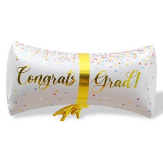 畢業祝賀畢業證書氣球, 5個, 混合顏色