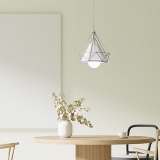 에리카 다이아 1등용 식탁등 펜던트조명, 화이트