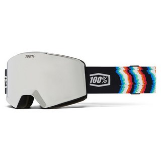 100% NORG Static HiPER Mirror w Bonus HiPER Blue ML Mirror 雪鏡, Silver, 1個