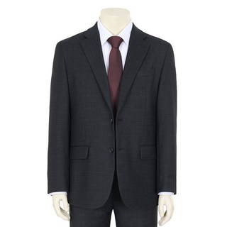 BASSO 男士羊毛混紡微紋理西裝外套 BSX1JF60A