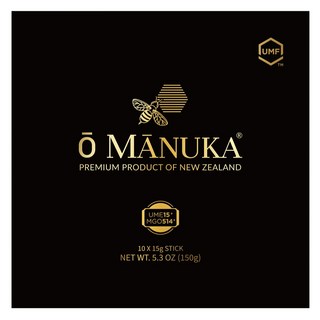 O MANUKA 麥盧卡蜂蜜條 嚐鮮組 MGO 514+ UMF 15+ 蜂蜜 15g x 10入, 1個, 150g