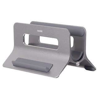 Onour 筆記型電腦 平板 3槽 垂直支架, 金屬灰, 1個