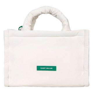 세인트밀러 패딩 컬렉션 토트백, 화이트, 1개