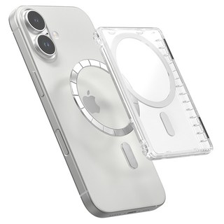 The Daum Clear Glasse MagSafe 可收納2張卡片手機殼 iPhone / Galaxy, 1個, 透明