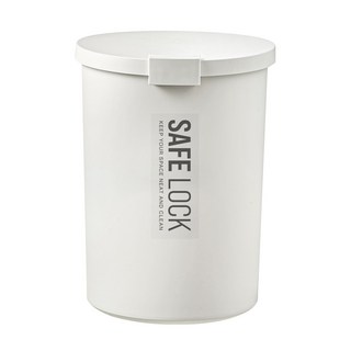 comet SafeLock 防臭圓形垃圾桶, 象牙色