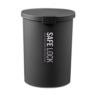 comet SafeLock 防臭圓形垃圾桶, 深灰色