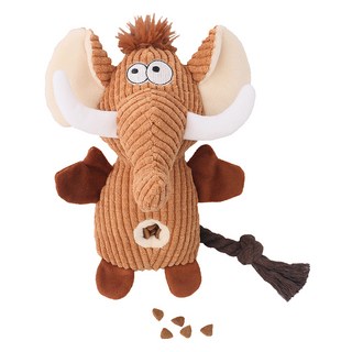 퍼피드림 강아지 배꼽간식 노즈워크 장난감 인형, 코끼리, 1개