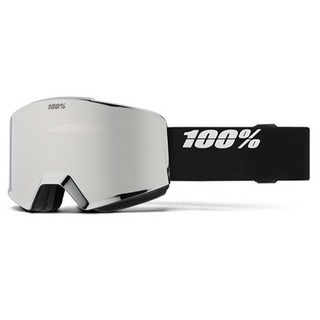 100% NORG HiPER 雪鏡, 黑色 + 銀色, 1個