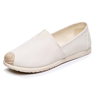 Aboutshoe 女性圓頭休閒平底帆布鞋 TSP1720