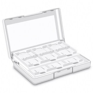 HOHOO 任天堂 Switch 遊戲卡帶收納盒 12格, 單一商品, 白色, 1個