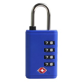 TravelCube 超輕量TSA安全鎖 4位密碼 藍色, 1個