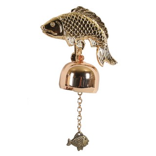 黃金鯉魚磁吸式玄關門鈴, 金色雙色