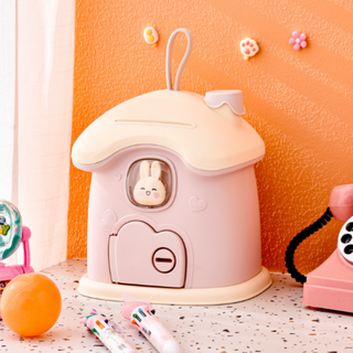 므뮤 귀여운 락커블 버섯 저금통, 핑크, 1개