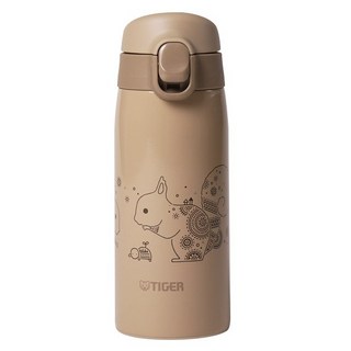 TIGER 虎牌 Super Clean Plus 圖騰藝術保溫保冷隨行杯 MCT-A351, 350ml, 棕色(MCT-A351CT), 1個