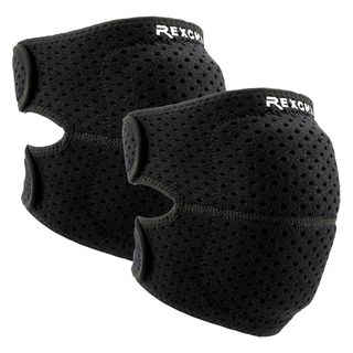 렉스치 쿠션 스포츠 헬스 무릎보호대 2p, 1세트, 블랙