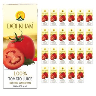 DOI KHAM 皇家農場 鮮榨99%番茄汁, 200ml, 24入