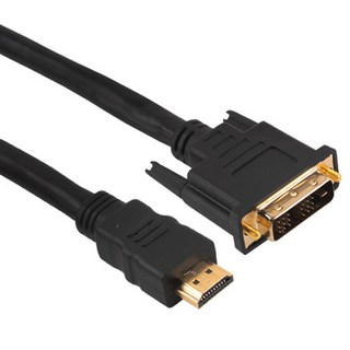 Coms HDMI DVI 標準型 FULL HD 支援 24K 鍍金線材 BC231, 5m, 1個