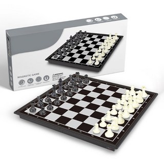 I'CLE 折疊式磁性西洋棋盤, 黑白, 1個