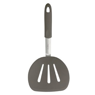 EJIRY 矽膠寬鍋鏟, 1個, 棕色