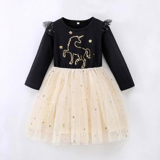 Yubly 女童Gori Kkong亮片芭蕾連身裙