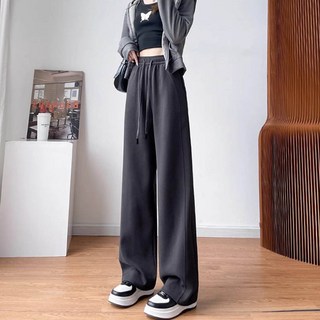 앤드스타일 여성용 밀크잼 스트링 풀밴딩 와이드 팬츠 264211