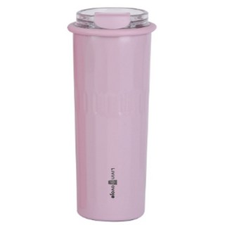 livingovoje 標準雙向吸管真空隨行杯, 500ml, 紫色, 1個