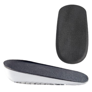 Diblick女款後腳跟氣墊增高矽膠鞋墊 黑色 左右組, 1組