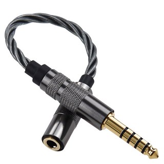 컴스 스테레오 연장 케이블 이어폰 변환 젠더 고급 프리미엄 사운드 AUX Stereo 5극 4.4 M 3극 3.5 F IH040