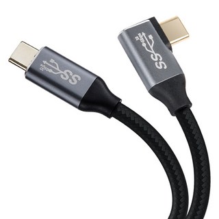 컴스마트 C타입-C타입 USB 3.1 GEN 2 PD 고속충전 100W 5A EMarker 4K 60Hz UHD 10G 데이터 전송 메쉬 꺾임 케이블 JA081, 1개, 1.5m