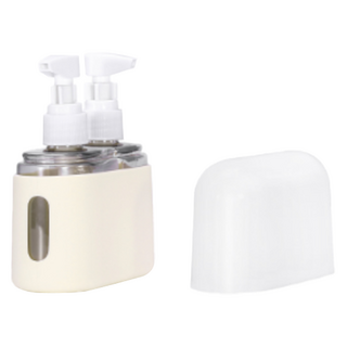 리빙헤븐 여행용 화장품 올인원 공병 2종 세트, 1개, 베이지