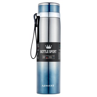 어쉐어 휴대용 보온보냉병, 블루, 1000ml, 1개