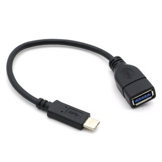 컴스마트 C타입-USB 3.0 A타입 OTG 젠더 케이블 BB989, 1개