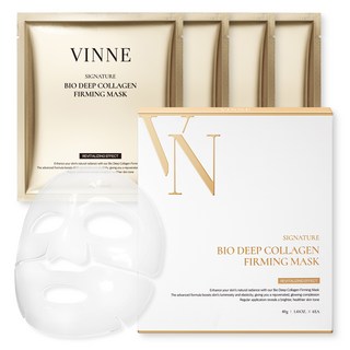 VINNE Bio深層膠原蛋白緊緻面膜, 40g, 4片