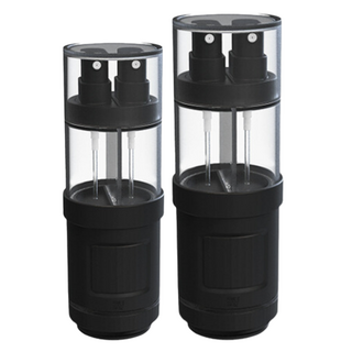 LIVING HEAVEN 4合1旅行用分裝瓶 55ml x 2p + 70ml x 2p 組, 黑色, 1個