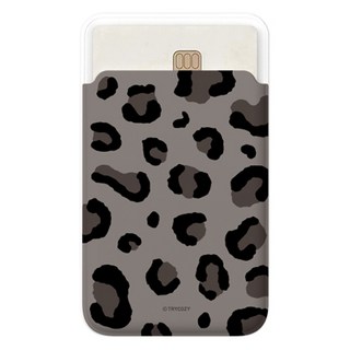 COZ 豹紋圖案 MagSafe 滑蓋式卡夾, 豹紋圖案 灰色, 1個