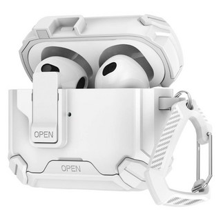 KUMI HANDS 可變形支架 智慧鎖 AirPods Pro 2 保護殼, 單一商品, 白色, 1個