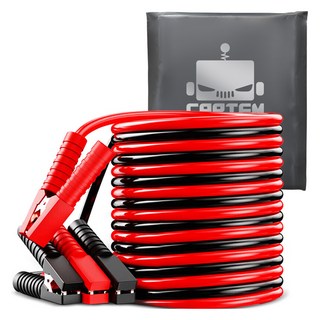 카템 고급형 차량용 배터리 고용량 점프 케이블 점프선 3000A, 1개, 4m