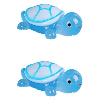Laventia 室內裝飾烏龜迷你公仔 藍色, 2個