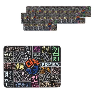 minhwashop Word Cloud DIY刮刮卡組 S240070, 韓國國旗, 25個