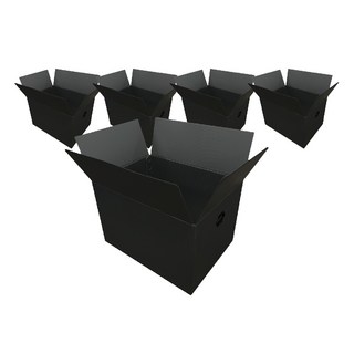 광동 손베임방지 이사박스, 블랙, 5개