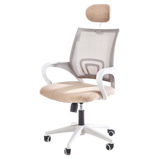 comet 頭枕款辦公椅, 米色