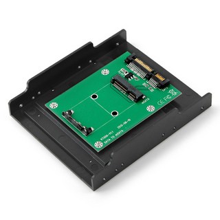 Coms mSATA 轉 SATA 22P 3.5吋 支架 轉接器 50mm, KS969, 1個
