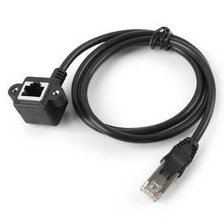 컴스 RJ45 포트 연장 STP ㄱ자 연결용 판넬형 브라켓 케이블 젠더 랜 NA816, 상세내용표시, 1개