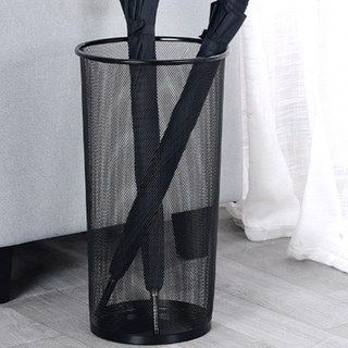 앞날창창 철제 스탠드 업소용 가정용 현관 우산꽂이, 블랙, 1개