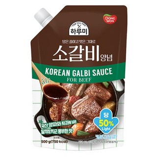 동원 하루미 소갈비 양념, 1개, 500g